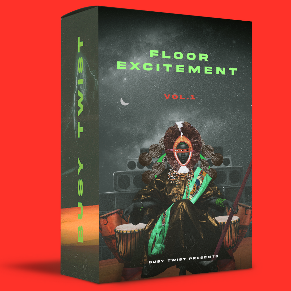 Floor Excitement Vol. 1 sample pack box - Busy Twist Presents